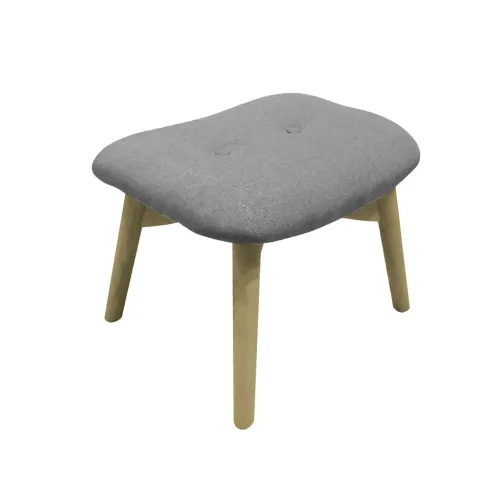 POSAPIE/BANQUETA BILBAO TAPIZADA H40X43X63.5CM GRIS en Gris - Butacas, banquetas y puffs, Uruguay | Koz