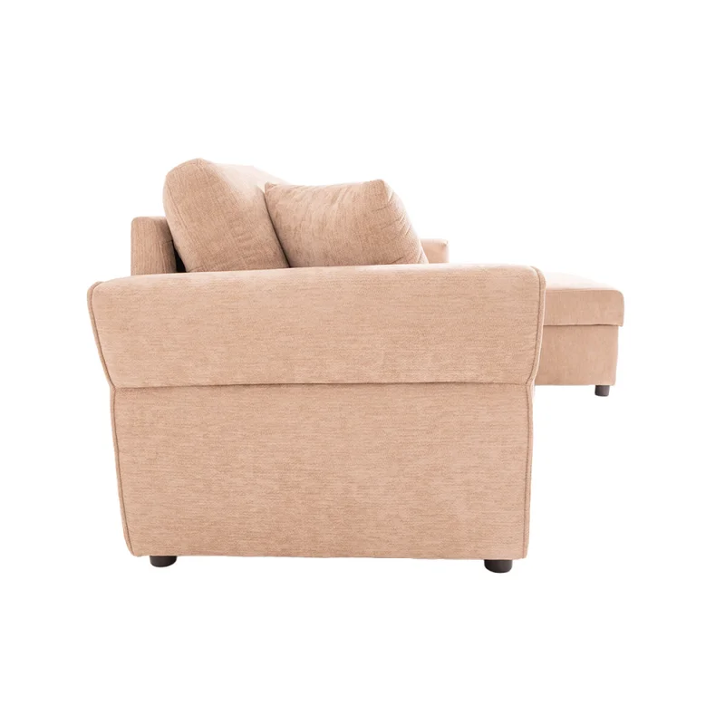 Sofá Cama Chaise/baúl Tela Natural-beige Bristol Beige en Beige - Sillones y sofás, Uruguay | Divino, vista 5
