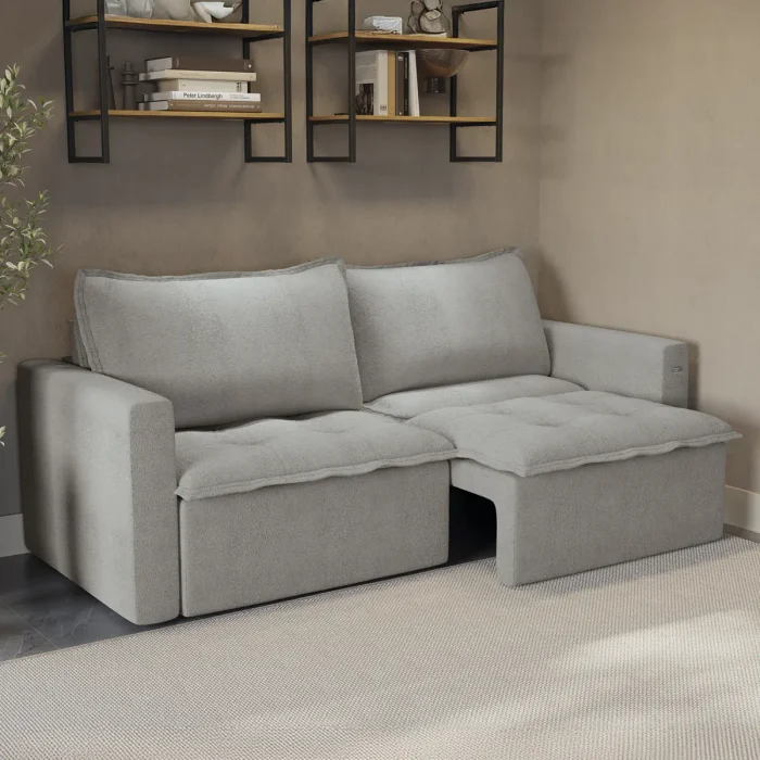 Sillón Sofá Cama 2 cuerpos Retractil - Trevo en Gris - Sillones y sofás, Uruguay | Delta Center