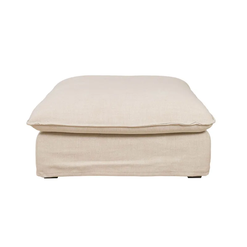Puff Tela-premium Natural-beige Bahamas Natural en Beige - Sillones y sofás, Uruguay | Divino