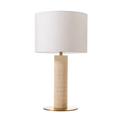 Lámpara De Mesa Rafia, Natural/beige Raffia Rrsapmpna11cl en Blanco - Lámparas de mesa, Uruguay | Divino