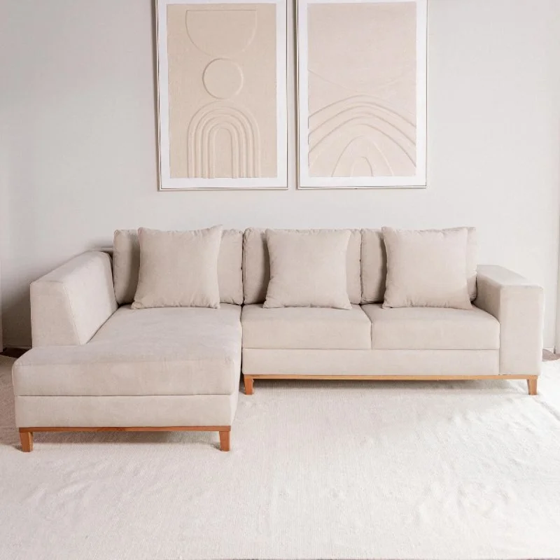 Rinconero Dakota en Beige, Gris - Sillones y sofás, Uruguay | Fábrica Italiana, vista 3
