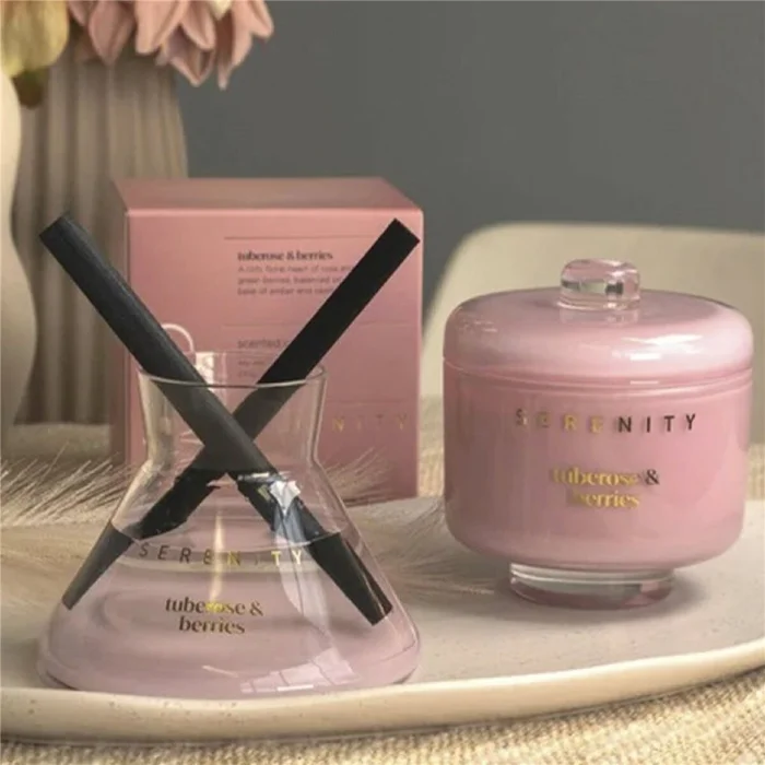 VELA AROMATIVA 230G TUBEROSE & BERRIES ROSA en Rosa - Velas y Portavelas, Uruguay | Decohogar, vista 3