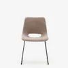Silla Zahara marrón y patas de acero con acabado negro en Marrón - Sillas, Uruguay | Kavehome, vista 7 de 8