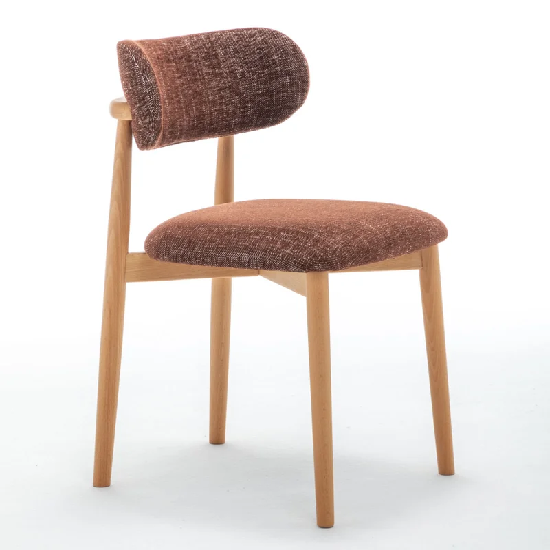 Silla De Comedor Madera Naranja Sarah en Marrón - Sillas, Uruguay | Divino, vista 4