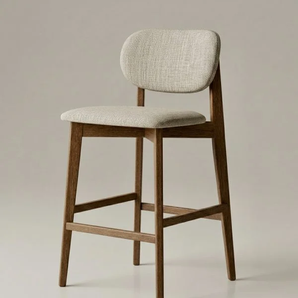 BANQUETA AXIS CARVALHO Y BEIGE CLARO T424C en Calvalho - Muebles, Uruguay | Indrana, vista 8