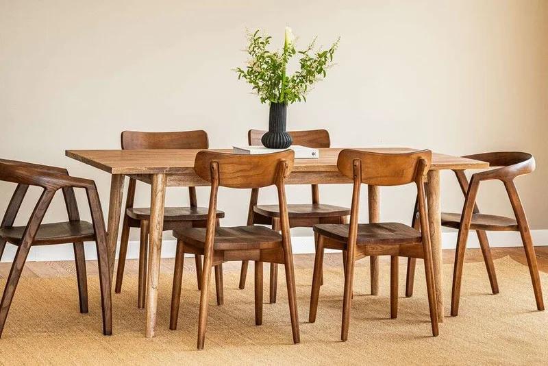 MESA COMEDOR NORDICA - OLMO NATURAL - 1.80 X 0.90 MTS en Madera natural - Mesas de comedor, Uruguay | La Iberica, vista 55