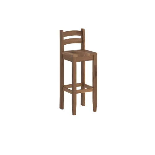 Banqueta Línea México - Color Nogal en Madera natural - Sillas, Uruguay | Concetto Casa