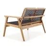 SOFA TRACO 2 LUGARES CUERDA NEGRA 119x72x83CM JATOBA - Muebles para el exterior, Uruguay | Vinibel, vista 4 de 5