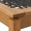 BANCO TRACO CUERDA NEGRA 140x37x43CM JATOBA - Muebles para el exterior, Uruguay | Vinibel, vista 5 de 6