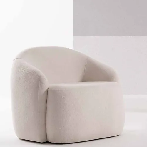Poltrona Sila en Off-white - Butacas, banquetas y puffs, Uruguay | Casa Brava