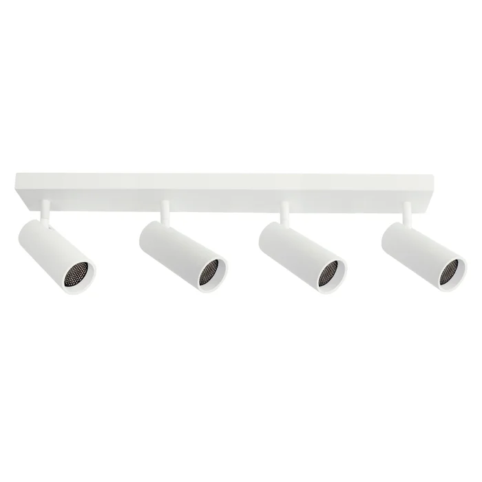 Luminaria de Adosar Long Leticia Cuadruple Orientable Blanca en Blanco - Lámparas colgantes, Uruguay | Serlux