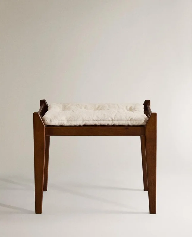 BANCO PEQUEÑO MADERA en Marrón - Butacas, banquetas y puffs, Uruguay | Zara Home, vista 5