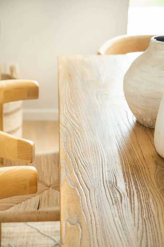 MESA COMEDOR NORDICA - OLMO NATURAL - 1.80 X 0.90 MTS en Madera natural - Mesas de comedor, Uruguay | La Iberica, vista 8
