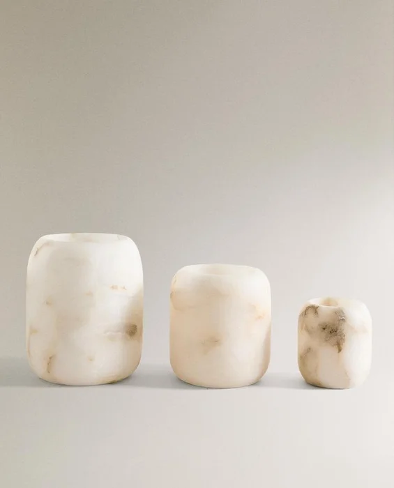 PORTAVELAS ALABASTRO en Blanco - Velas y Portavelas, Uruguay | Zara Home, vista 2