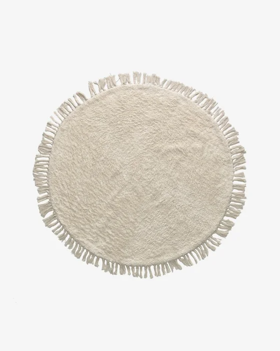 Alfombra Orwen Ø 100 cm en Blanco - Alfombras, Uruguay | Kavehome