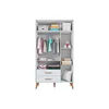 ROPERO ZOE 3 PUERTAS - 23A OFF WHITE ACETINADO 333898728 - Roperos y placares, Uruguay | Rosas Hermanos, vista 2 de 2