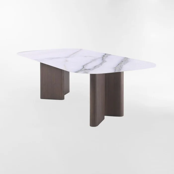 Mesa de comedor GINEBRA BLANCO RECTANGULAR en Multicolor - Mesas de comedor, Uruguay | Viasono, vista 2