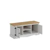 Rack 2 Puertas Linea Rustica 1.20 Blanco en Blanco - Muebles para TV, Uruguay | Albanés, vista 2 de 2