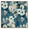 CUADRO CANVAS 60x60cm MARCO PINTURA FLORES AZUL 1 en Azul - Decoración de pared, Uruguay | Decohogar, vista 1 de 2