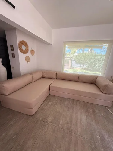 Sofá Teddy - Chaise longue (Brim) en Beige - Sillones y sofás, Uruguay | Bloop Home