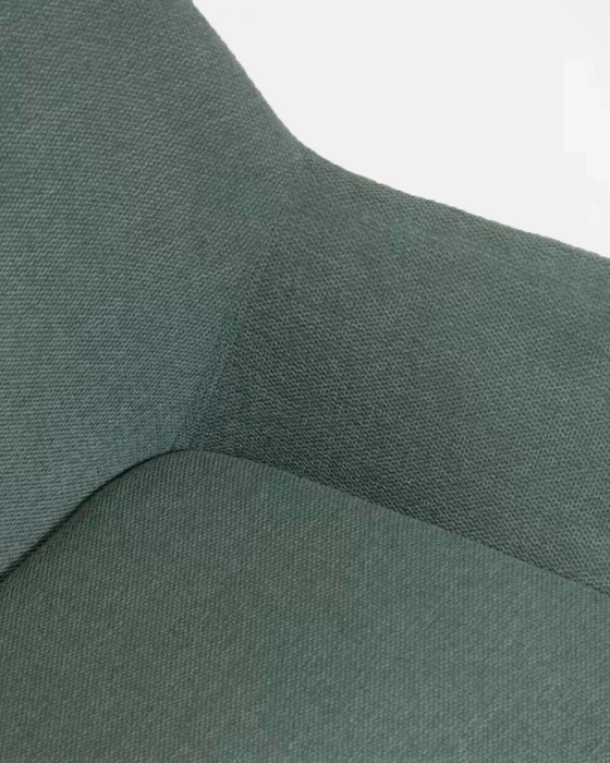 Silla Konna - verde y patas de madera maciza de fresno acabado oscuro en Verde - Sillas, Uruguay | Kavehome, vista 5