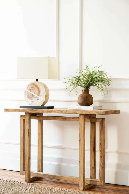 MESA DE ARRIMO / CONSOLA GEO - OLMO - 1.20 MTS en Madera natural - Bibliotecas, Uruguay | La Iberica, vista 6