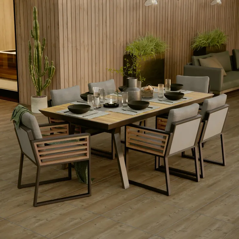 Mesa comedor Ionis 6 puestos - Muebles para el exterior, Uruguay | Naterial Uruguay