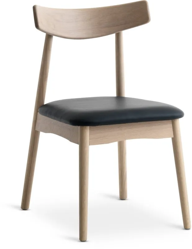 Silla de comedor LYNGHOLM negro/roble nat en Negro - Sillas, Uruguay | JYSK
