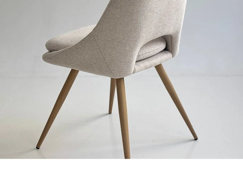 Silla CYNTIA en Tela - Beige en Gris - Sillas, Uruguay | Finkel, vista 4