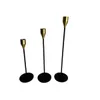 SET 3 CANDELABRO 8x23/28/33CM CON PUNTA DORADA en Dorado - Velas y Portavelas, Uruguay | Decohogar, vista 1 de 3