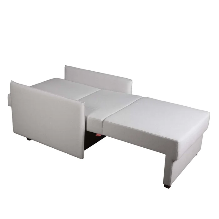 Sofá Cama 1 Cuerpo Tela Gris Lucca en Gris - Sillones y sofás, Uruguay | Divino, vista 3