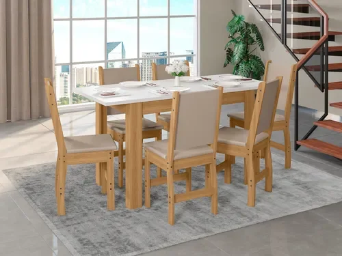 Juego de comedor bellagio - 6 sillas - Moderna Hogar, Uruguay | Moderna Hogar