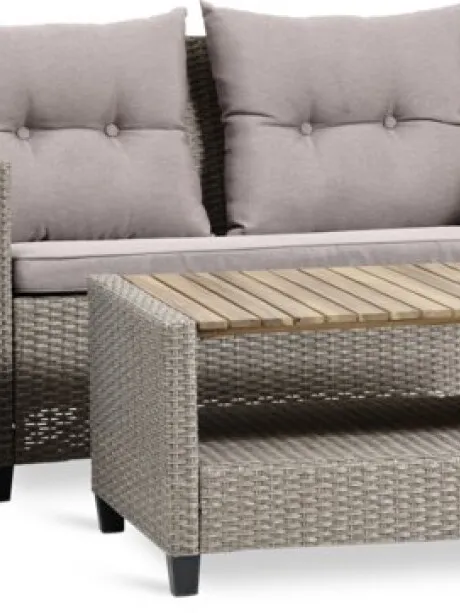 Juego de jardín VEN 4 personas natural en Madera natural - Muebles para el exterior, Uruguay | JYSK