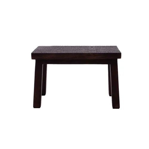 Taburete Acanalado Madera Marron 2412-013 en Marrón - Decoración, Uruguay | Divino