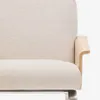 Butaca Amsen beige de contrachapado de roble y patas de acero inoxidable cepillado en Beige - Butacas, banquetas y puffs, Uruguay | Kavehome, vista 6 de 8