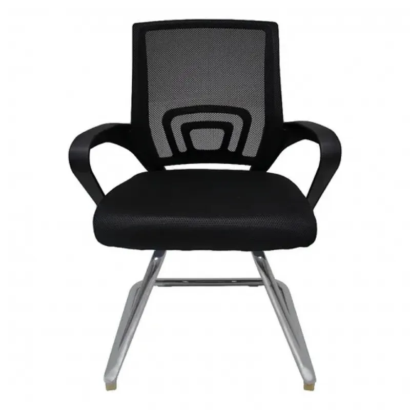 Silla de Escritorio Mallada Fija Negra en Negro - Escritorios y sillas de escritorio, Uruguay | Unilux