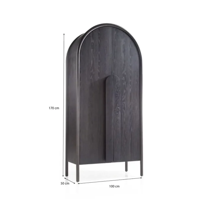 Armario Copenhague - Negro en Negro, Uruguay | Walnut, vista 3