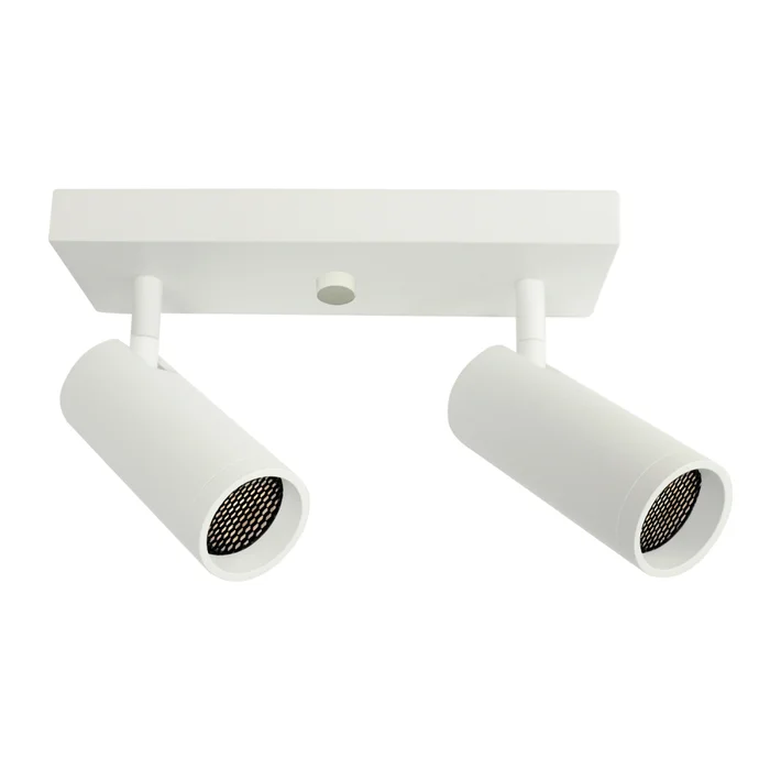 Luminaria de Adosar Long Leticia Doble Orientable Blanca en Blanco - Lámparas colgantes, Uruguay | Serlux