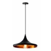 Lámpara de colgar 3 luces de aluminio E27 Negra en Negro, Uruguay | Que Sal Muebleria, vista 4 de 6