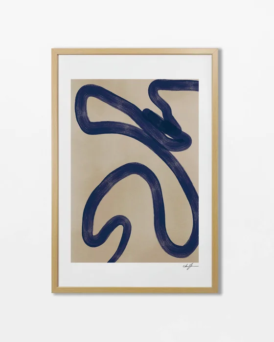 Abstractos Neutros - Serie N.03 en Azul - Láminas, Uruguay | La Cuadrería