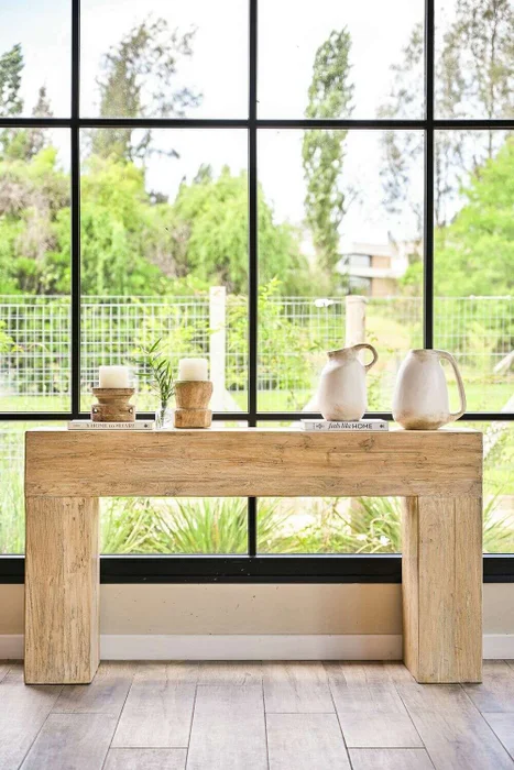 MESA DE ARRIMO / CONSOLA TAURET - 1.42 MTS en Madera natural - Bibliotecas, Uruguay | La Iberica, vista 12