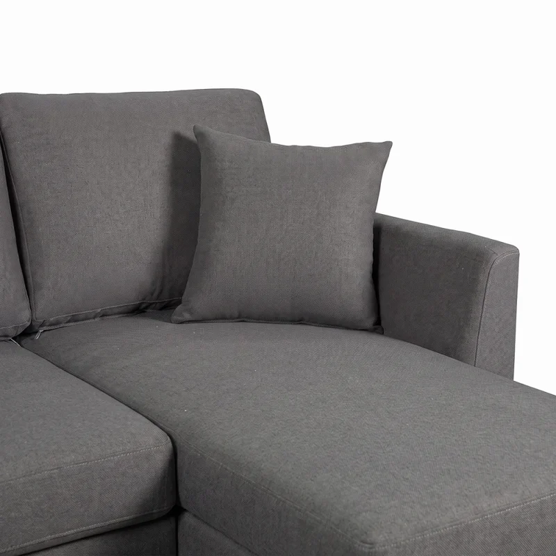 Rinconera Logan - Tela Aquaclean - 3 cuerpos - A fabricar en Gris - Sillones y sofás, Uruguay | Nyr, vista 6