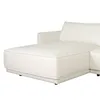 Sillón C/chaise 3 Cuerpos Cuero-100-natural Blanco Romeo Tp2 Grano Izquierdo en Blanco - Sillones y sofás, Uruguay | Divino, vista 3 de 5