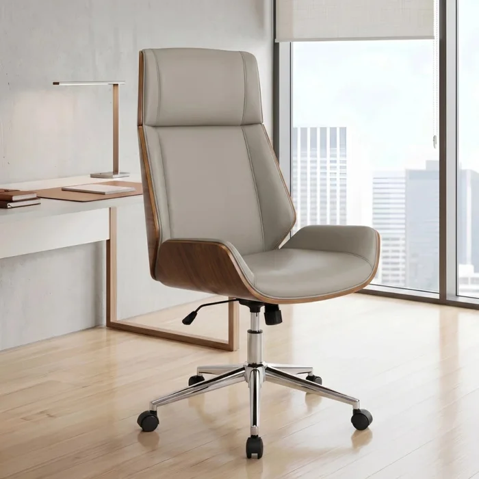 Silla de Oficina Gerencial - Crema en Beige - Sillas de escritorio, Uruguay | Ecowood