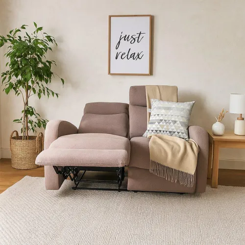Reclinable Fine 2 cuerpos vison — Serra Amoblamientos en Marrón - Sillones y sofás, Uruguay | Serra Amoblamientos