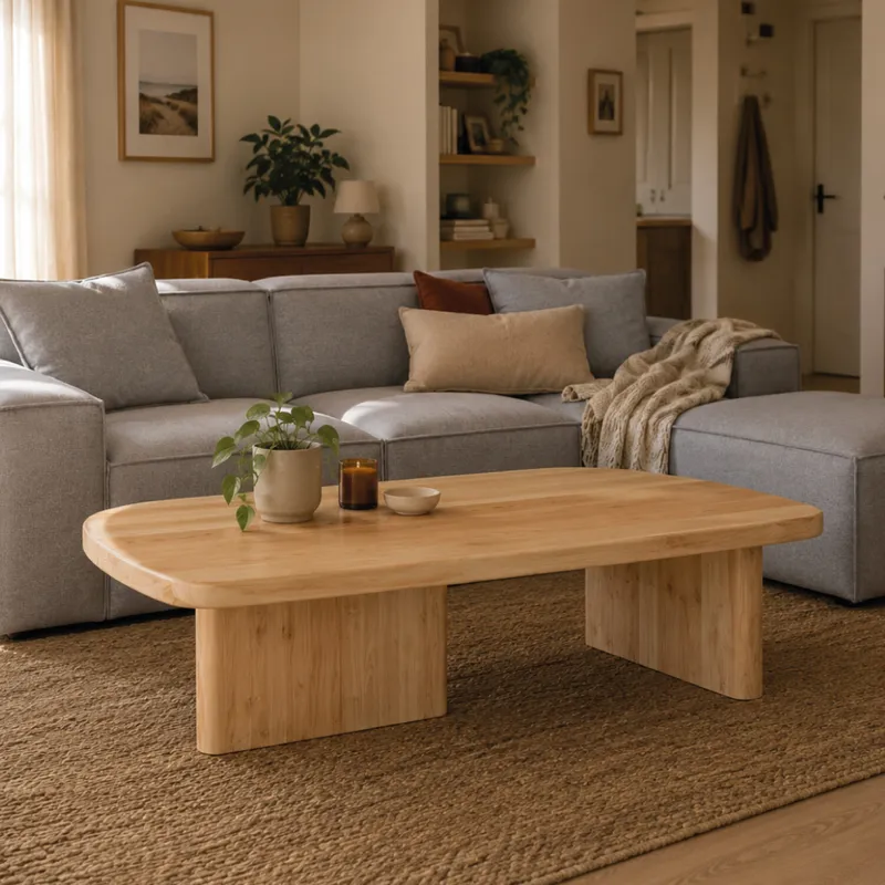 Mesa de centro Noah - Natural en Madera natural - Mesas de living, Uruguay | Walnut