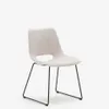 Silla Zahara beige y patas de acero con acabado negro en Beige - Sillas, Uruguay | Kavehome, vista 1 de 8