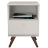 Mesa De Luz Linea Retro Living Dormitorio 1 Cajon Bl Rt3019 - Mesas de luz, Uruguay | Muebles Express, vista 1 de 4