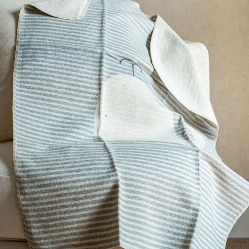 MANTA AUSTRIACA KIDS - BALLENA GRIS en Gris - Textiles, Uruguay | La Iberica